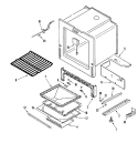 OVEN / BASE Diagram and Parts List for JGS8750BDS  Jenn-Air Range