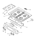 Part Location Diagram of WP8507P230-60 Whirlpool Electronic Control Board