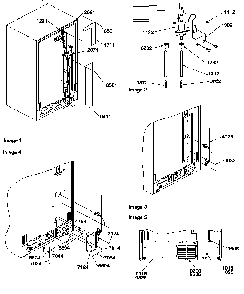 Cabinet Back Diagram and Parts List for SCD25TL-P1190426WL  Amana Refrigerator