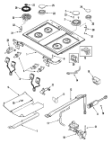 GAS CONTROLS Diagram and Parts List for JGS8860BDP  Jenn-Air Range