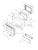 DOOR / ACCESS PANEL (SER PRE 11) Diagram and Parts List for JDS9865BDP  Jenn-Air Range