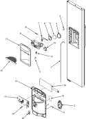 FOUNTAIN Diagram and Parts List for JSD2695KGB  Jenn-Air Refrigerator