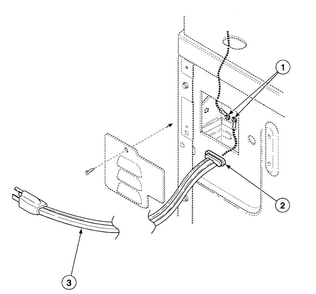 Power Cord Diagram and Parts List for SDG609WF  Speed Queen Dryer