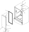 RIGHT REFRIGERATOR DOOR Diagram and Parts List for IF36BNDFSF  Dacor Refrigerator