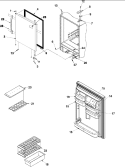 REFRIGERATOR DOOR Diagram and Parts List for ABB2522FEB  Amana Refrigerator