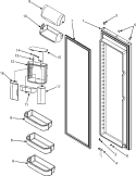 Part Location Diagram of 67006834 Whirlpool DOOR- LARG