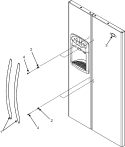 HANDLES Diagram and Parts List for MSD2660KES  Maytag Refrigerator