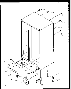 Rollers Diagram and Parts List for SBI20NW-P1162902WW  Amana Refrigerator