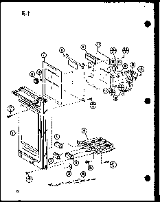 Control Diagram and Parts List for CRRL-700 P76381-1M Amana Microwave