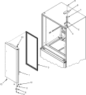 RIGHT REFRIGERATOR DOOR Diagram and Parts List for JFD2589KEP  Jenn-Air Refrigerator