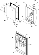REFRIGERATOR DOOR Diagram and Parts List for ABB1922FEW  Amana Refrigerator