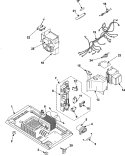 INTERNAL CONTROL / LATCH ASSY / BASE Diagram and Parts List for MS1440WB  Maytag Microwave
