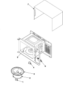 BODY / CAVITY / ELEMENTS Diagram and Parts List for MW840WC  Amana Microwave