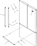 HANDLES Diagram and Parts List for EF36BNDFSS  Hardwick Refrigerator
