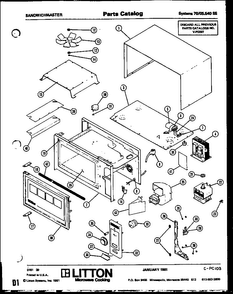 Section 26 Diagram and Parts List for 70 0502 Amana Microwave