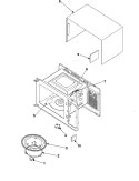 BODY / CAVITY / ELEMENTS Diagram and Parts List for MW1135WB  Maytag Microwave