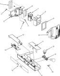 CONTROLS Diagram and Parts List for JSD2695KGB  Jenn-Air Refrigerator