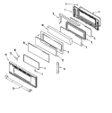 DOOR (UPPER) Diagram and Parts List for JGR8890ADP  Jenn-Air Range