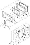 Part Location Diagram of DE94-00939K Samsung Assembly CONTROL PANEL;SMH71