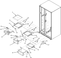 CRISPER ASSEMBLY Diagram and Parts List for MSD2656KEU  Maytag Refrigerator