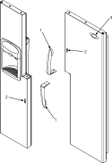 HANDLES Diagram and Parts List for MZD2663KEQ  Maytag Refrigerator