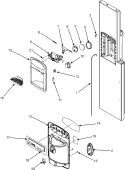 FOUNTAIN Diagram and Parts List for MZD2666KEW  Maytag Refrigerator