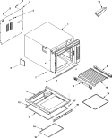 CABINET Diagram and Parts List for ACE208SBC2 P1331304M Amana Microwave