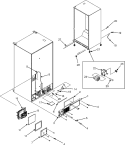 CABINET BACK / ROLLERS Diagram and Parts List for MFI2067AEB  Maytag Refrigerator