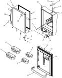 REFRIGERATOR DOOR Diagram and Parts List for MBF1956KEQ  Maytag Refrigerator
