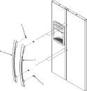 HANDLES Diagram and Parts List for CSD2610KRW  Magic Chef Refrigerator
