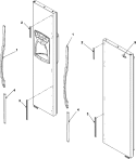 Part Location Diagram of 67003814 Whirlpool TRIM- HAND