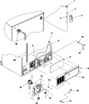 CABINET BACK Diagram and Parts List for ASD2625KEW  Amana Refrigerator