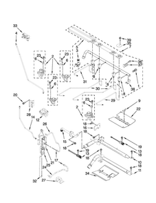 Manifold Parts Diagram and Parts List for JGR8890ADP22  Jenn-Air Range