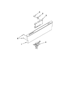 Control Panel And Latch Parts Diagram and Parts List for MDB7760AWS1  Maytag Dishwasher