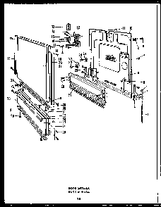 Section 18 Diagram and Parts List for DCS211-1H-OA  Caloric Dishwasher