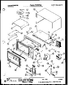 Section 20 Diagram and Parts List for 70 0502 Amana Microwave