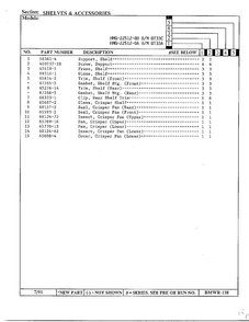 Shelves And Accessories Page 2 Diagram and Parts List for 22512-0B  Admiral Refrigerator