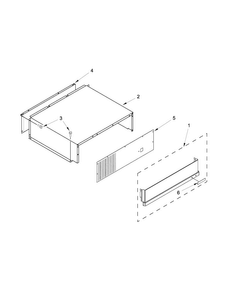 Top Grille & Unit Cover Diagram and Parts List for JS48PPDUDB15  Jenn-Air Refrigerator