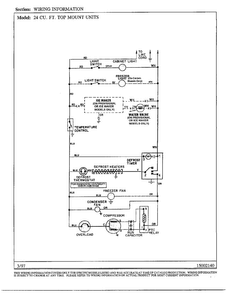 Wiring Information Diagram and Parts List for HMG241771  Admiral Refrigerator