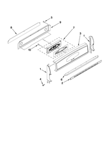 Control Panel Parts Diagram and Parts List for MGR6875ADS28  Maytag Range