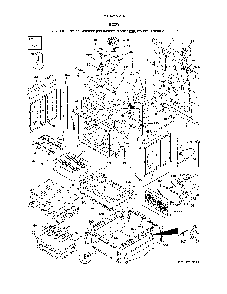 Body Diagram and Parts List for 79042563316  Kenmore Range