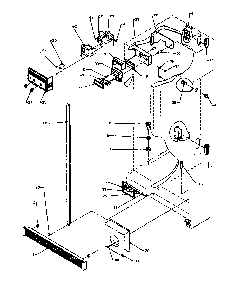 Ref/fz Controls And Cabinet Parts Diagram and Parts List for 2599CIWEA-P1170601WL  Amana Refrigerator