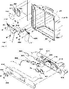 Ice & Water Cavity And Electronic Bracket Assy Diagram and Parts List for SQD25TW-P1190427WW  Amana Refrigerator