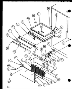 Evaporator Diagram and Parts List for BR20QBW-P1125509WW  Amana Refrigerator