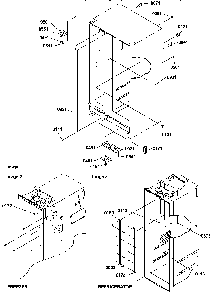 Cabinet Parts Diagram and Parts List for GSGD21B-P1193905WW  Amana Refrigerator