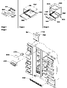 Shelf, Crisper Assemblies And Toe Grille Diagram and Parts List for SCD22TBL-P1303511WL  Amana Refrigerator