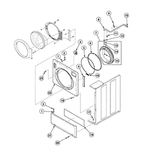 Part Location Diagram of 802277WP Maytag Panel