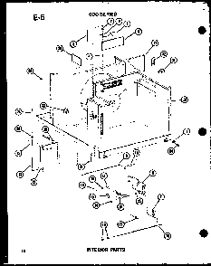 Interior Parts Diagram and Parts List for ES614-2S P67119-15R Amana Air Conditioner
