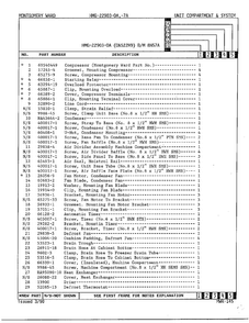 Unit Compartment And System Page 2 Diagram and Parts List for 22903-OA  Admiral Refrigerator
