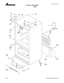 Part Location Diagram of W10208785 Whirlpool OWNERS MANUAL
